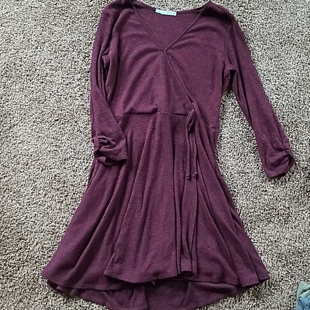 Maurice's maroon wrap dress